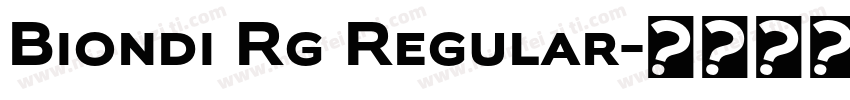 Biondi Rg Regular字体转换